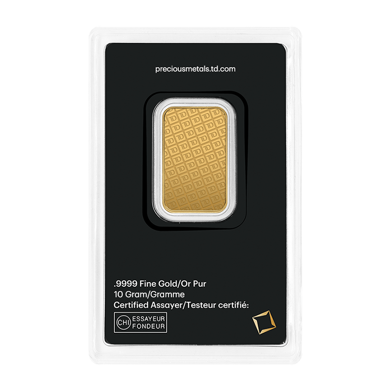 Buy 10 gram TD Gold Bar Price in Canada TD Precious Metals